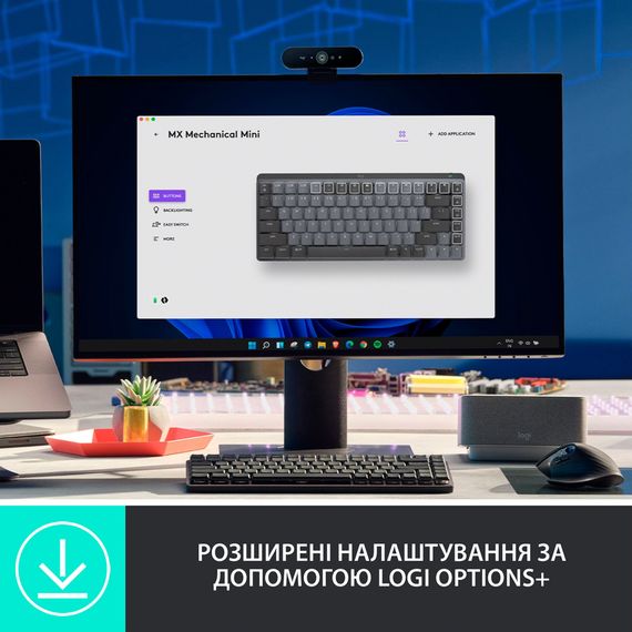 Клавіатура Logitech MX Mechanical Mini Minimalist Graphite (920-010780) | Зображення 5