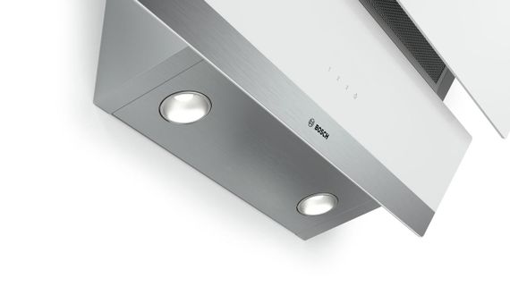 Вытяжка наклонная Bosch DWK065G20R - 60см./530 м3/белое стекло (DWK065G20R) | Зображення 1
