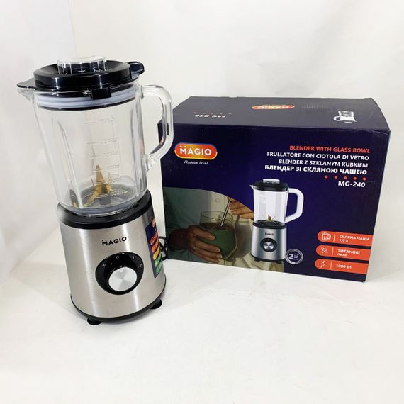 Ручной блендер шейкер MAGIO MG-240 1000 Вт, Блендер для дитячого пюре Електричний OV-14 | Зображення 3