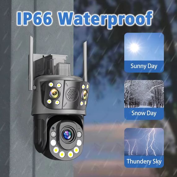 Зовнішня 12 MP 50X Зум IP WiFi камера 3 в 1 WS-Q212X ICSEE | Зображення 5