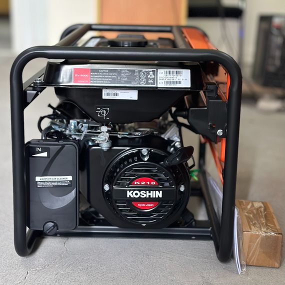 Генератор электроэнергии бензиновый Koshin GV-3000 (2.0/2.2 кВт, 220 В, AVR, 1.32 л/час, 42 кг) | Зображення 6