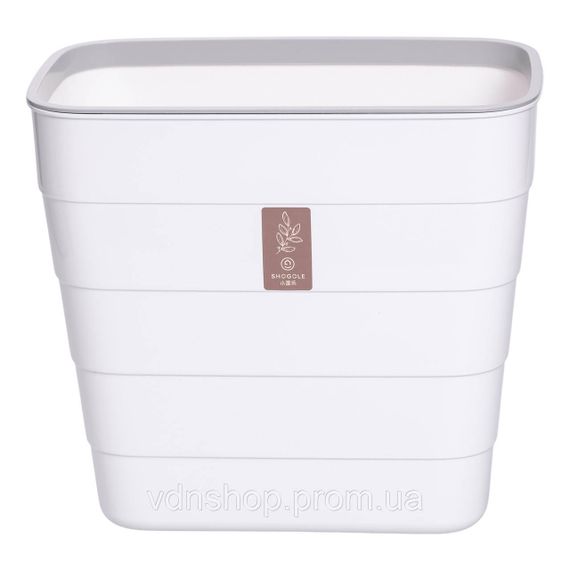 Мусорное ведро на дверцу 6 (л) ведро для мусора пластиковое навесное Белый HP-45-18W