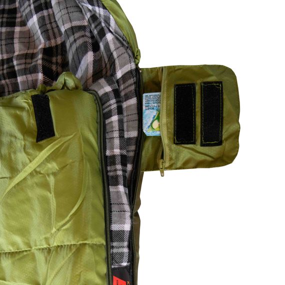 Спальний мішок Tramp Kingwood Long ковдра лівий dark-olive/grey 230/100 UTRS-053L | Зображення 7