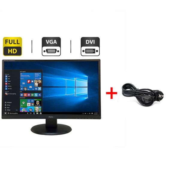 Монитор Iiyama ProLite X2483HSU (PL2483H) / 24" (1920x1080) AMVA / VGA, DVI, HDMI / VESA 100x100 б/у + Подарок  Кабель питания