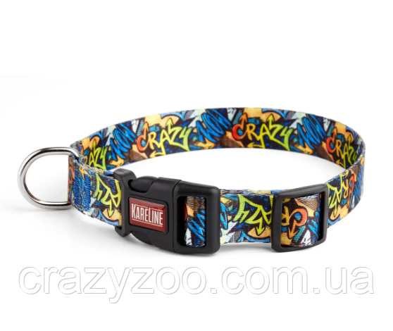 Нашийник для собак Kareline Crazy нейлон 2,5х35-52 см 0803/5