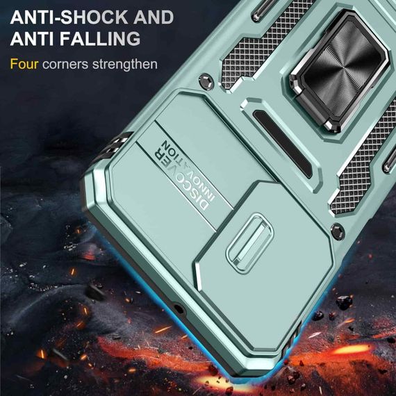 Ударопрочный чехол Camshield Army Ring для Samsung Galaxy A23 4G Зеленый / Light Green | Зображення 6