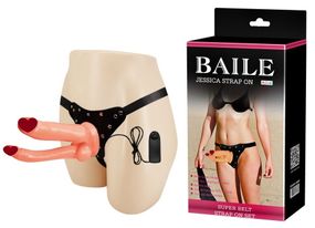 Жіночий анально-вагінальний страпон з вібрацією-Jessica, BW-022029 Sex Aura