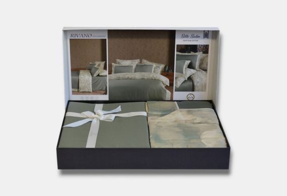 Постельное белье La Romano Silk Satin 200×220 см Rivano Moonmist | Зображення 4