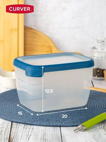 Контейнер для їжі харчовий пластиковий з кришкою Curver Grand Chef 2.4 л (07399) | Зображення 4