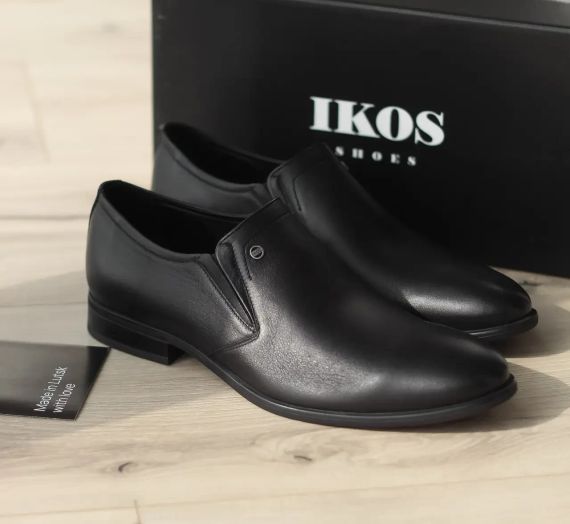 Шкіряні чоловічі туфлі - мінімалізм, що підкреслює статус 40 розмір | Зображення 4