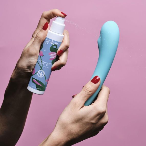 Антибактеріальний спрей для іграшок Goliate Nettoyant Sextoy 100 мл, безпечний для тіла Sex Aura | Зображення 9