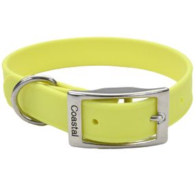 Нашийник біотановий для собак Coastal Fashion Waterproof Dog Collar, 43 см, жовтий