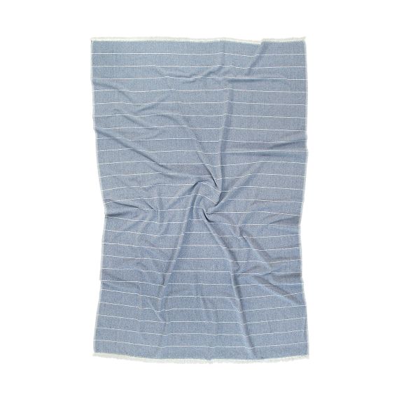 Плед Barine 9197 Туреччина 120*165 см  Вовна + Бавовна Синій