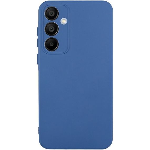 Чохол TPU GETMAN Liquid Silk Full Camera для Samsung Galaxy S24 FE Синій / Navy Blue