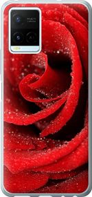 Чехол на Vivo Y21s Красная роза "529u-2550-17620"