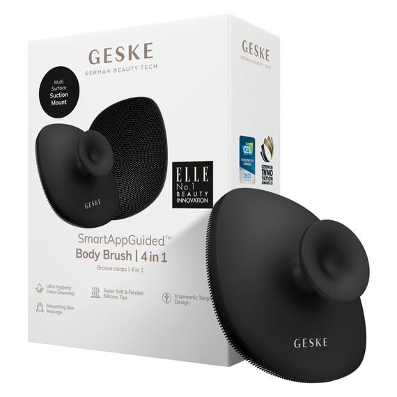Щітка для тіла GESKE Body Brush 4в1 starlight, Сірий
