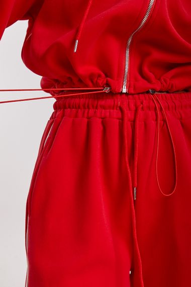 Вільний спортивний костюм з капюшоном - червоний цвет, M (є розміри) | Зображення 3