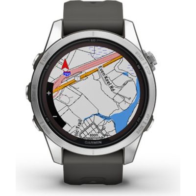 Смарт-часы Garmin fenix 7S Pro Solar, Glass, SS w/Graphite band, GPS (010-02776-01) | Зображення 4