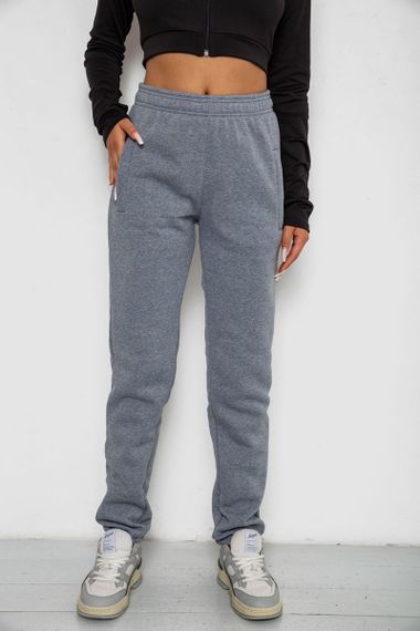 Спортивные штаны женские на флисе, цвет серый, 238R58641-2