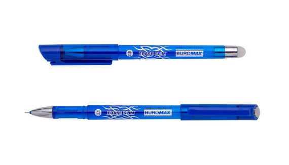 Ручка гелева Піши-Стирай Erase Slim 0,5 мм, синє чорнило BM.8300-01 BUROMAX (4823078962461)