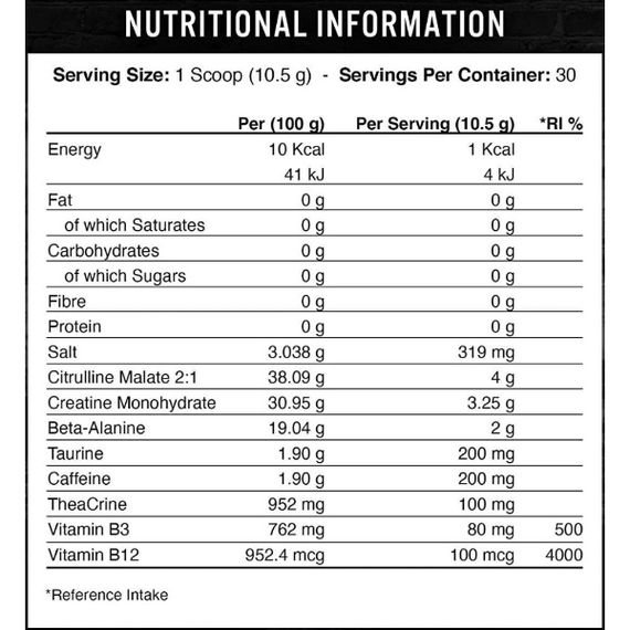 Комплекс до тренування Applied Nutrition ABE 315 g /30 servings/ Baddy Berry | Зображення 1