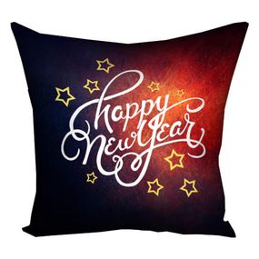 Подушка габардинова з принтом Happy New Year 40x40 (4P_17NG090)