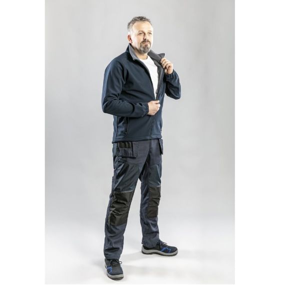 Куртка Hoegert BIESE HT5K255-3XL SoftShell 96% поліестер, 4% еластан темно-синя, 3XL (58) | Зображення 4