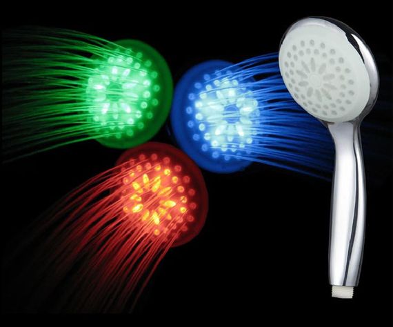 Світлодіодна насадка для душу Led Shower Душова лійка з підсвіткою, що змінюється від температури води | Зображення 1