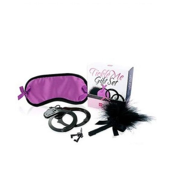 Набір фіолетовий Маска на очі, Наручники, Перчик LOVERSPREMIUM-TEASE ME GIFT SET PURPLE