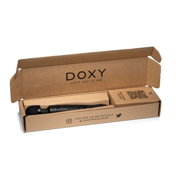 Вібромасажер DOXY3 USB-C Massager MATTE BLACK, кабель USB-C, регульована інтенсивність, компактний | Зображення 5