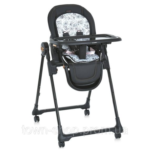 Стульчик для кормления ME 1037-B CRYSTAL Black Gold до 15 кг