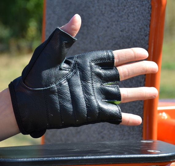 Рукавички для фітнесу MadMax MFG-251 Rainbow Green M | Зображення 2