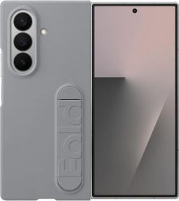 Оригинальный защитный чехол с подставкой и защитными пленками Samsung Galaxy Fold7 Silicone Case Серый (EF-MF966)