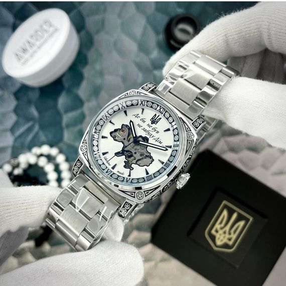 Чоловічий годинник Awarder 021-3D Де би не був Silver-White Steel | Зображення 1