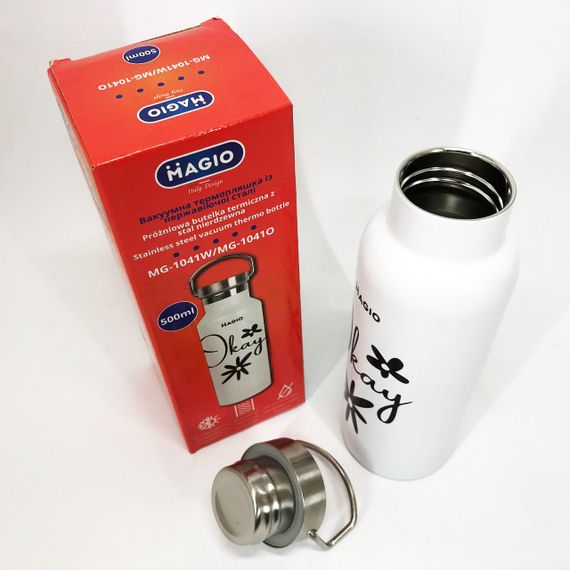 Термос для теплих напоїв Magio MG-1041W 500 мл, Термос для чаю топ, Топ кращих термосів AE-55 | Зображення 5