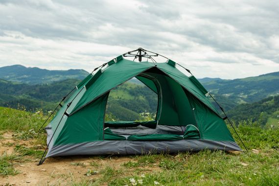 Палатка автоматическая 2-x местная 210*150*120 см, черная