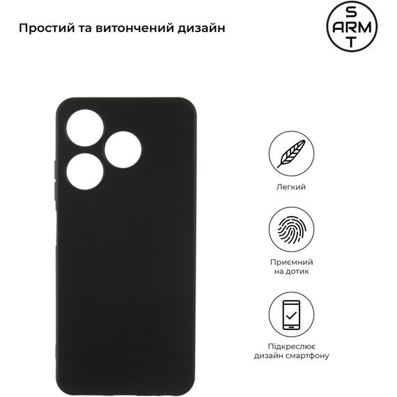 Чохол до мобільного телефона Armorstandart Matte Slim Fit Tecno Spark 10 4G (KI5q) Camera cover Black (ARM67818) | Зображення 1