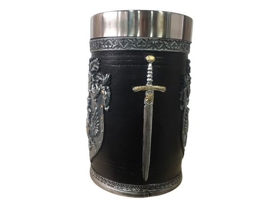 Чашка 3D Skull Mug Череп пивний кухоль Двоголовий Оріл (код: SKU-1380273916) | Зображення 1