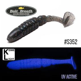 Силиконовая приманка, Съедобный силикон Bait Breath T.T.Shad 2,8" (7 шт) (S352 KH Smoke / Blue)
