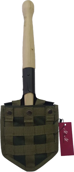 Саперна лопата М&М МСЛ50 Чорна в чохлі 2 Olive green Хакі (213354) | Зображення 1