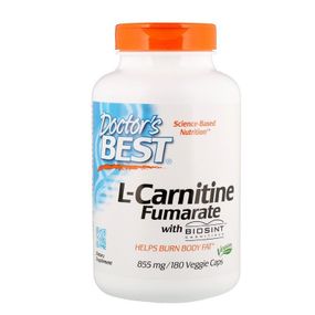 Карнитин Doctor's Best Best L-Carnitine Fumarate 855 mg 180 Veg Caps