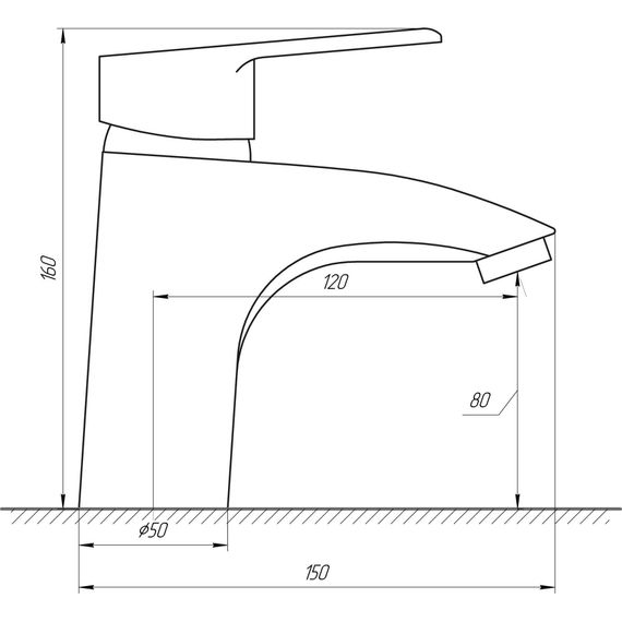 Змішувач для раковини DOMINO BLITZ DBC-401 | Зображення 1