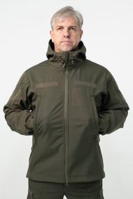 Військова куртка на флісі Soft Shell Military олива