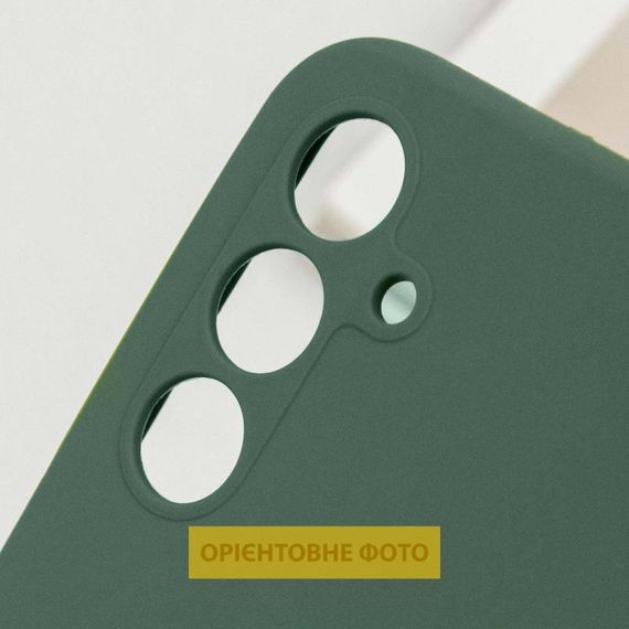 Чехол Silicone Cover Lakshmi Full Camera (AAA) для Samsung Galaxy S25 Edge Белый / White Зелений / Cyprus Green | Зображення 5