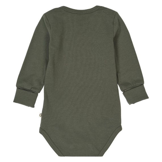 Дитяче боді для новонароджених Green Cotton 56 см Темно-зелений (25111213A) | Зображення 1
