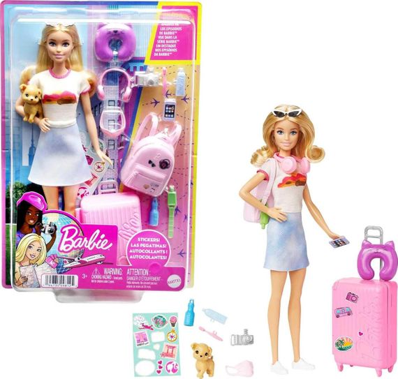 Игровой набор Кукла Barbie Путешественница со щенком (HJY18)