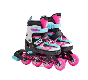 Ролики 27405-S Best Roller /размір 30-33/ цвет Розовый, колёса PU, переднее колесосо светом, d = 6.5 см, в сумке (6900066381478)