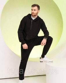 Спортивний костюм колір чорний розмір XXL FI_009535