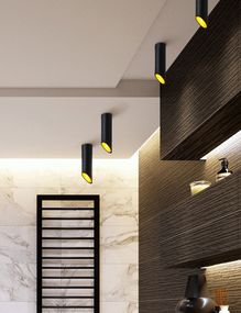 Люстра стельова на 1 лампочку 27619 Чорний 19х6х6 см.