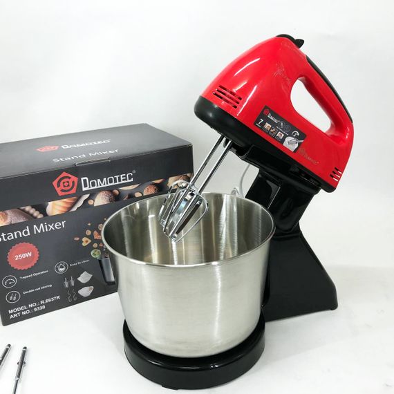 Стаціонарний міксер з чашею, Надійний міксер для кухні, Міксер з двома віночками для кухні XS-63 | Зображення 9